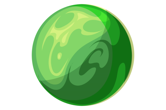 Alien Planet Cartoon Icon: A Versatile Asset for Space-Themed Game Design
