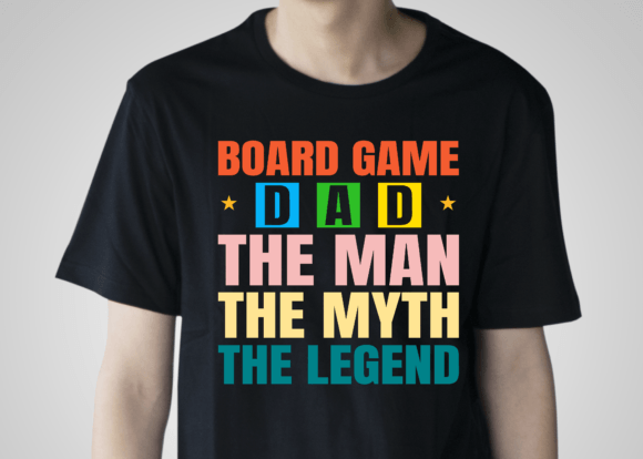 Board Game Dad: The Man, The Myth – A Creative Asset for Print-on-Demand