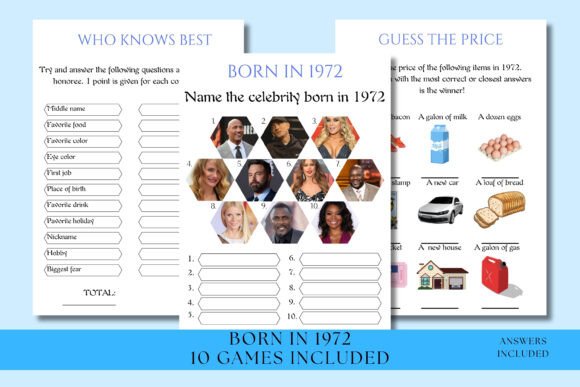 Born in 1972 Game Bundle: A Fun and Interactive Way to Celebrate with Friends and Family
