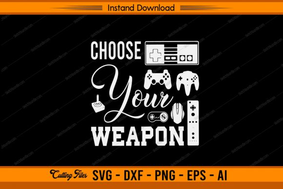 Choose Your Weapon Game: Creative SVG Cutting Files