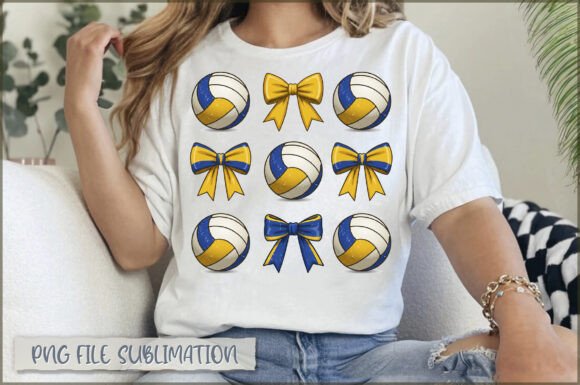 Coquette Bow Volleyball PNG, Game Day Vo: A Stylish Digital Design for Sports Enthusiasts