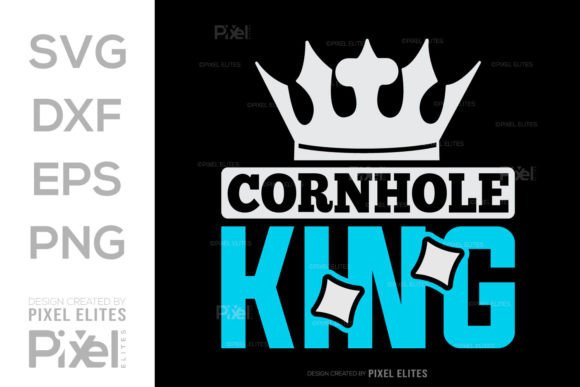 Cornhole King SVG Cornhole Game: A Bold Design Asset