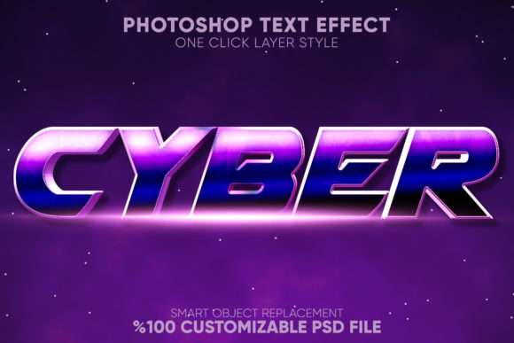 Cyber Game Shiny Text Effect for Creative Design Projects