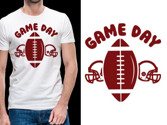 Game Day Football Tshirt: A Bold Display Font for Dynamic Designs