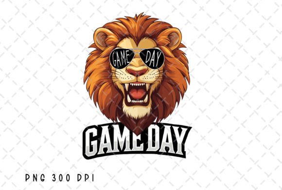 Game Day Lion Football Lions Mascot PNG