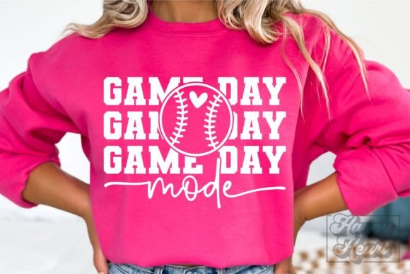 Game Day Mode Baseball Mama Shirt SVG