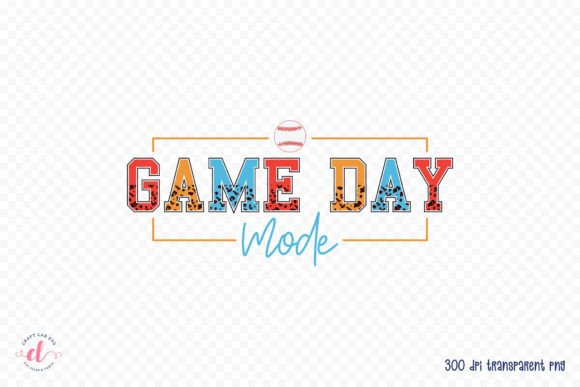 Game Day Mode - Baseball Sublimation PNG: Elevate Your Custom Creations