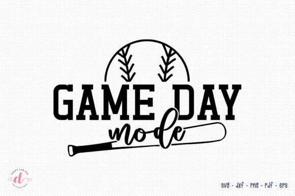 Game Day Mode - Baseball SVG File: Elevate Your Baseball-Themed Projects with Dynamic Design