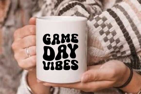 Game Day Vibes Retro SVG: Instant Sublimation Design
