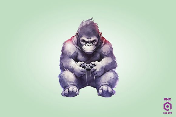 Gorilla Playing Video Game: A Creative Design Resource