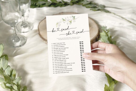 He Said She Said: The Ultimate Bridal Shower Game for Fun and Connection