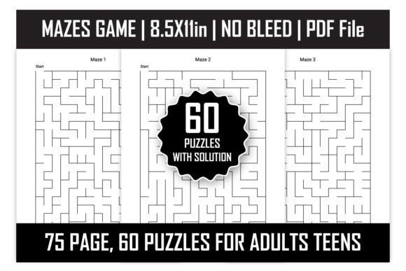 Mazes Game: Integrating Print-Ready Puzzle Assets into Publishing and Cognitive Workflows