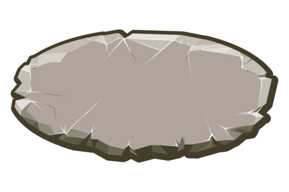 Oval Game Button with Rock Texture: A Versatile Design Element for Digital Interfaces