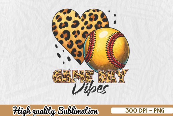 Softball Game Day Vibes Mom Sublimation