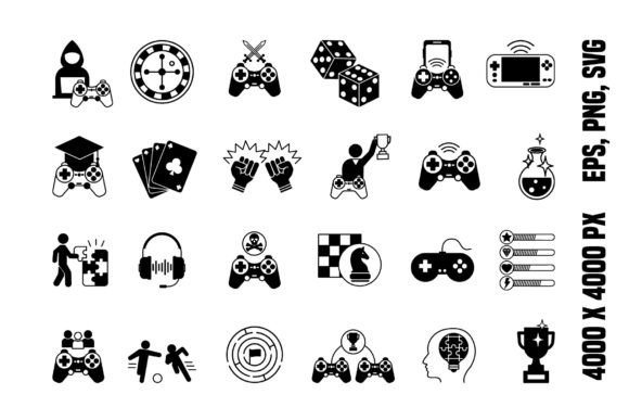 Strategic Value of the Black Game Icons Set for Visual Communication and Branding