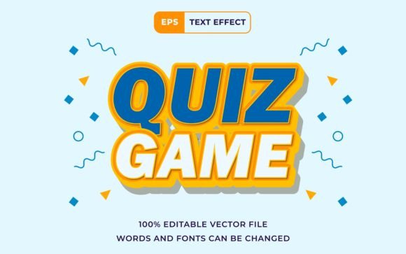 Unlock Creative Possibilities with the Editable Text Effect Quiz Game 3D